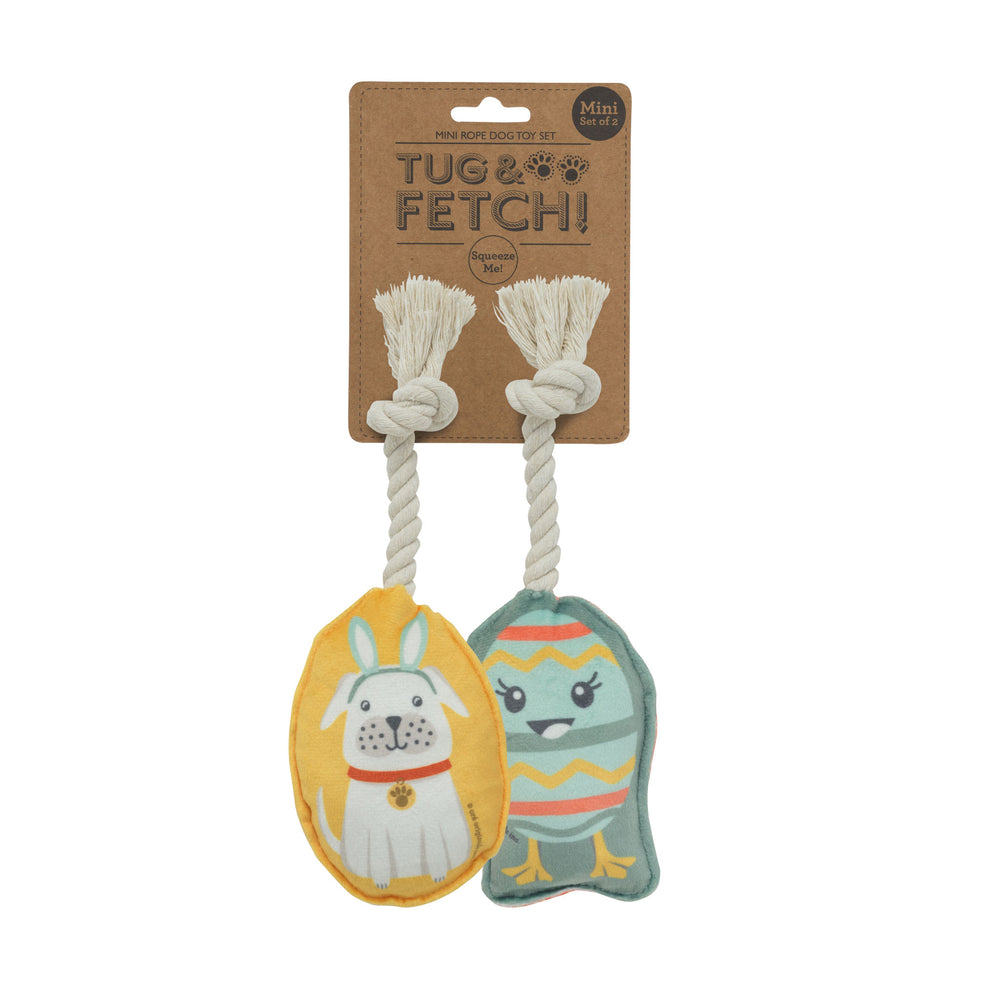 Mini Dog Toy Set | Easter Dog & Egg