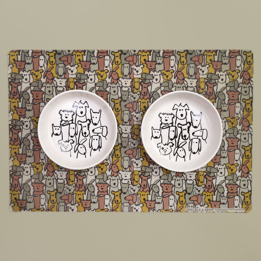 Pet Placemat | Frosted Random Dogs