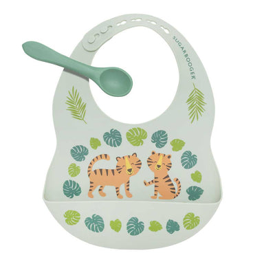 Fresh & Messy
Silicone Bib & Spoon Set Set | Tiger