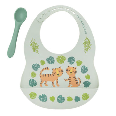 Fresh & Messy
Silicone Bib & Spoon Set Set | Tiger