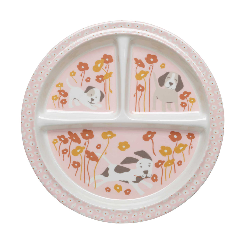Divided Suction Plate | Puppies & Poppies