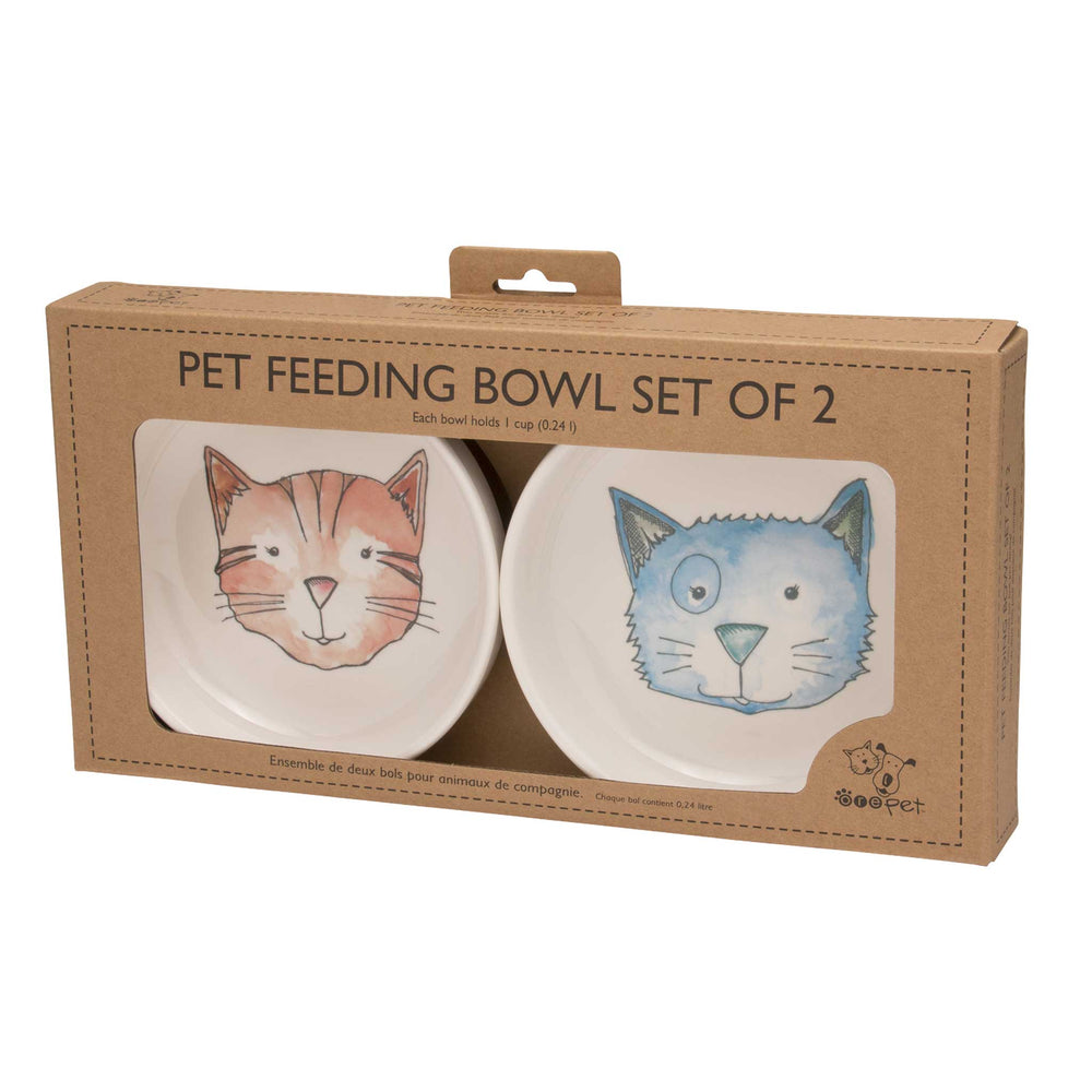 Pet Bowl | Gift Set Watercolor Cat