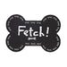 Pet Placemat | Recycled Rubber Mini Fetch Black