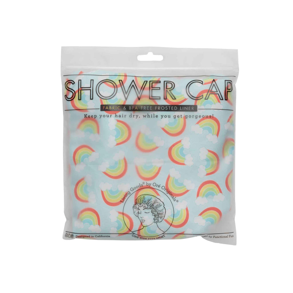 Fabric Shower Cap | Rainbow