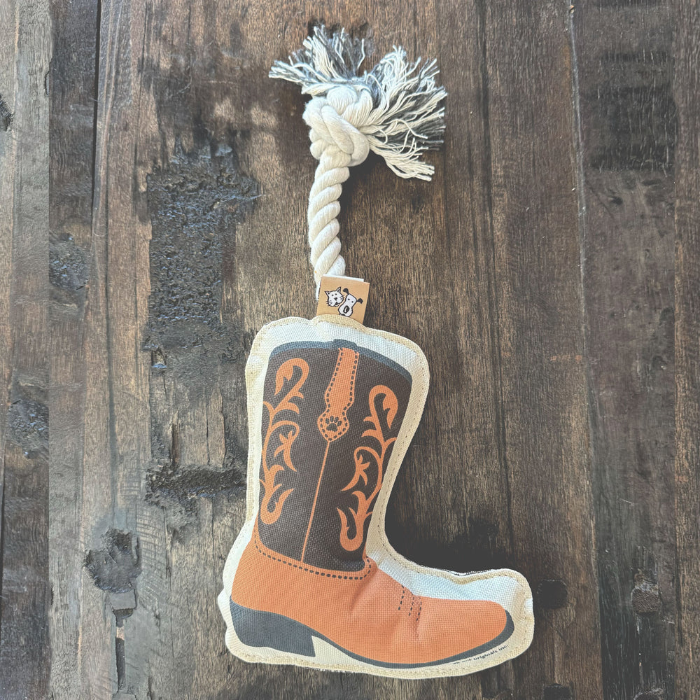 Rope Dog Toy | Cowboy Boot