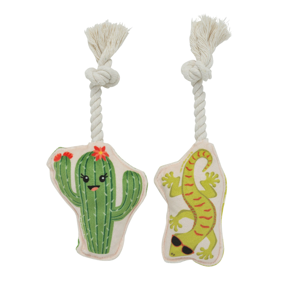 Mini Dog Toy Set | Cactus & Gecko