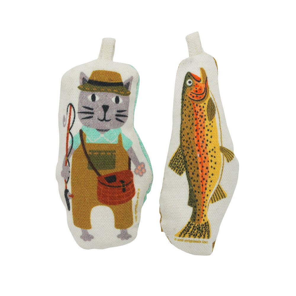 Go Kitty Go Cat Toy Set | Fisher Cat & Trout