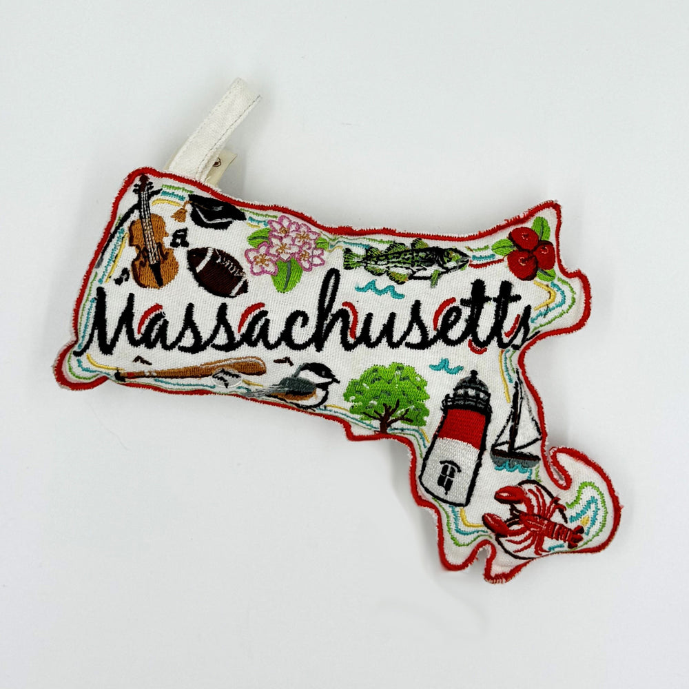 Wish You Were Here Dog Toy | Massachusetts