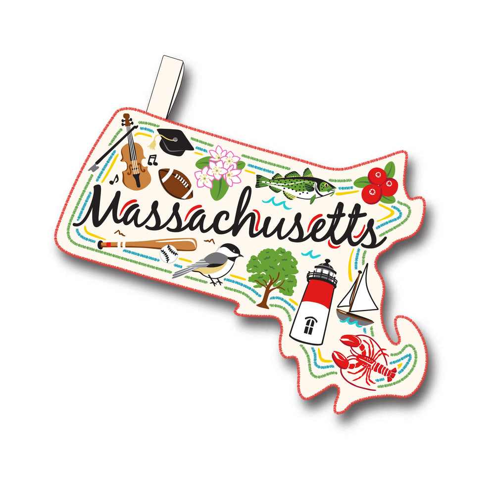 Wish You Were Here Dog Toy | Massachusetts