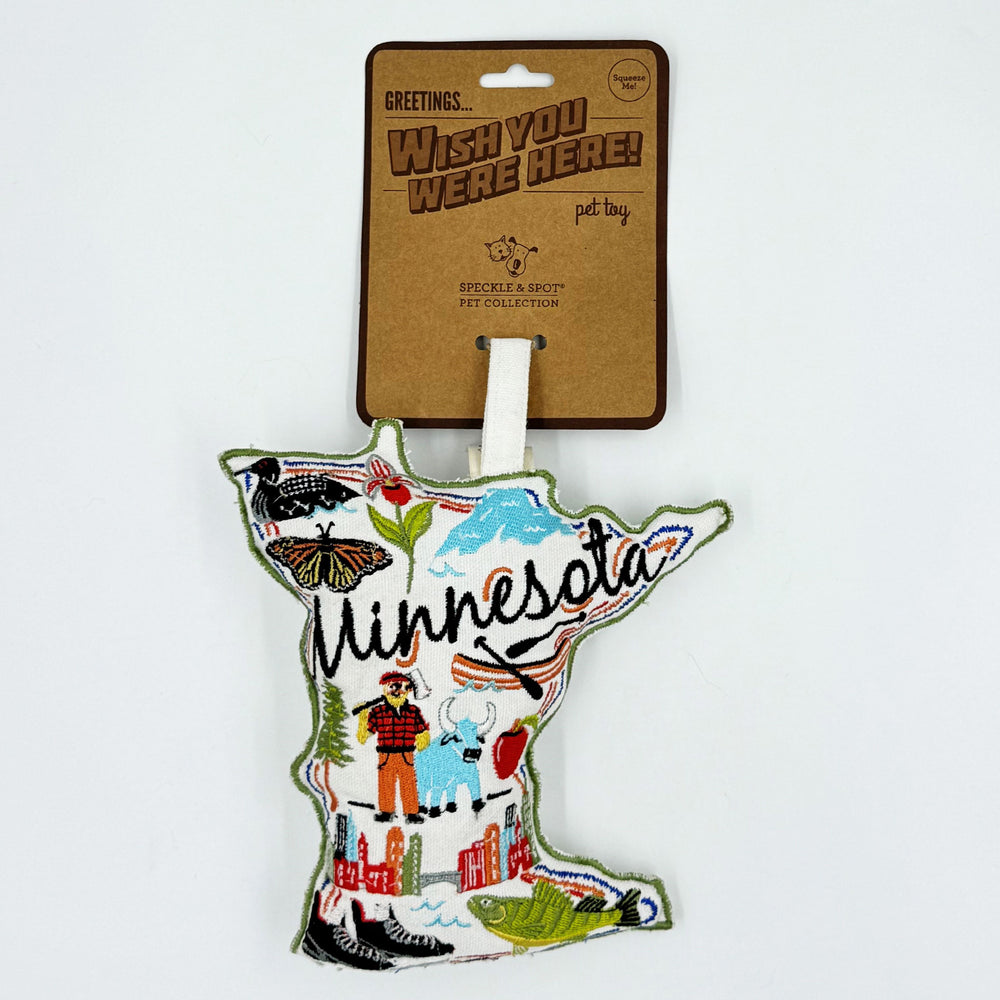 Wish You Were Here Dog Toy | Minnesota