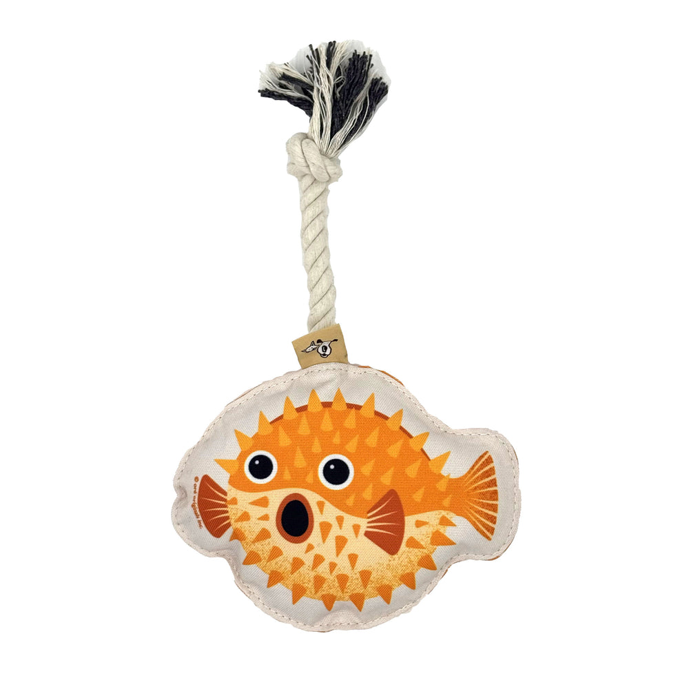 Rope Dog Toy | Puffer Fish