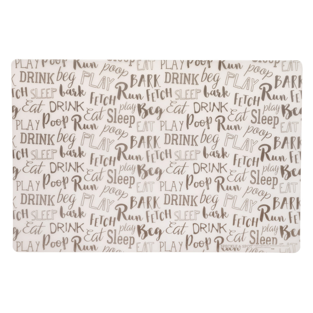 Pet Placemat | Frosted Words