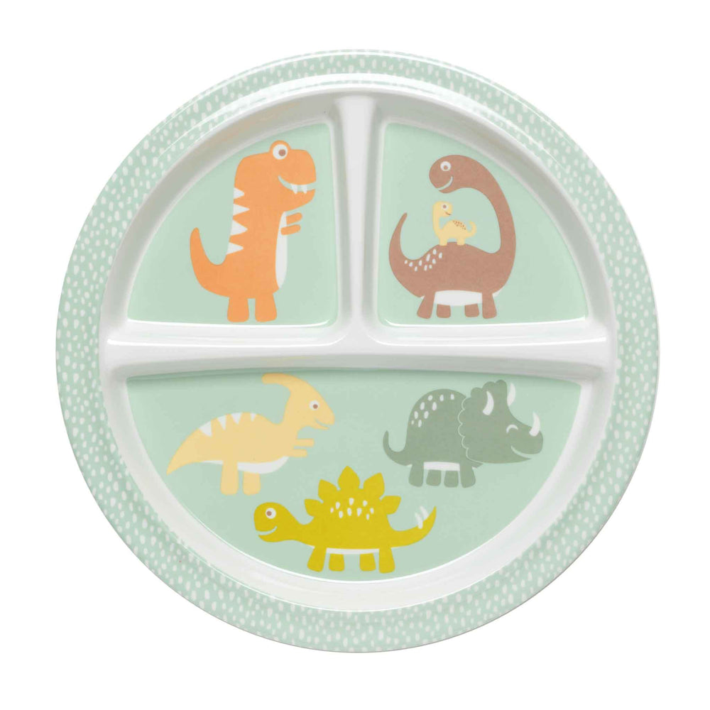 Divided Suction Plate | Baby Dinosaur 