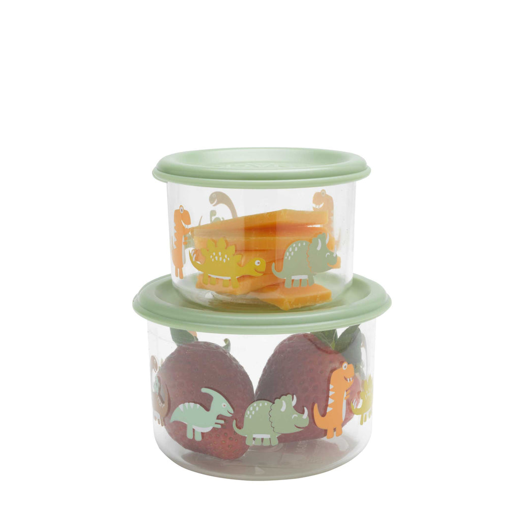 Ore - Good Lunch Snack Containers Small Set-Of-Two - Baby Dinosaur