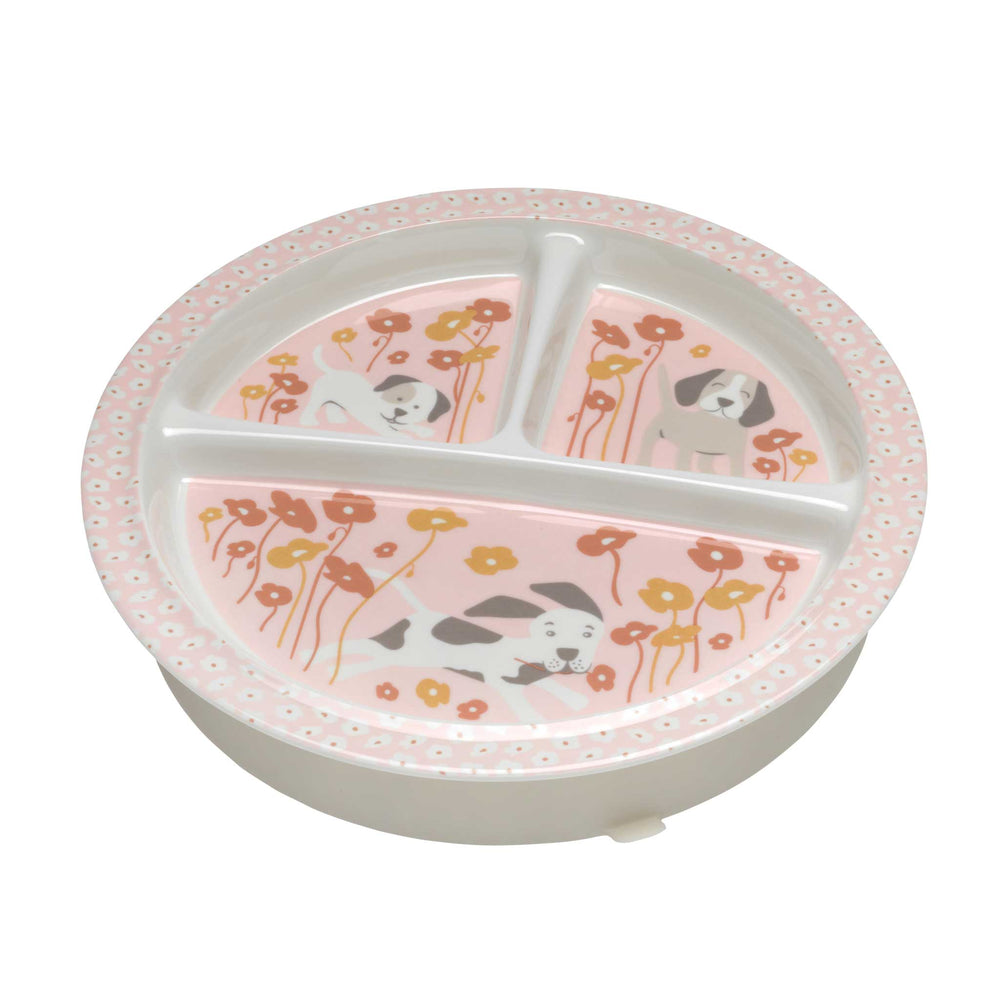Divided Suction Plate | Puppies & Poppies