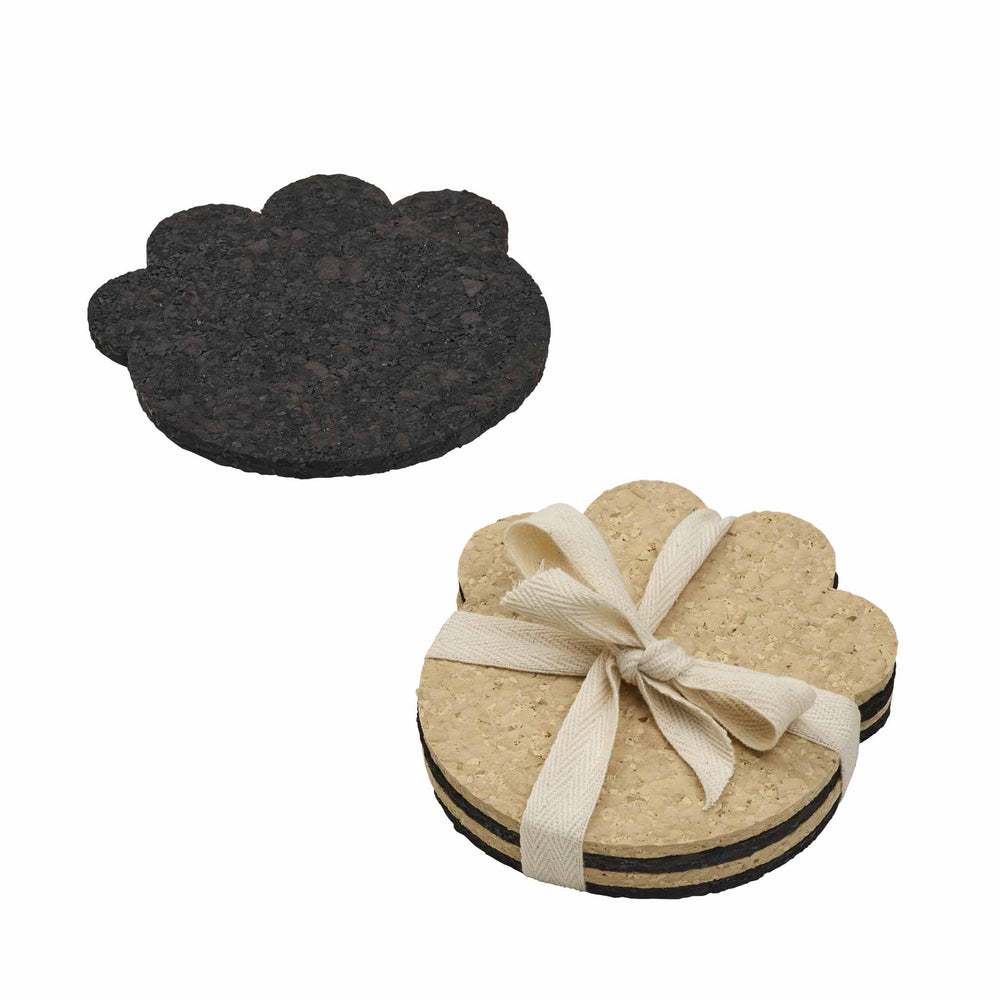 Recycled Rubber Coaster Set | Paw