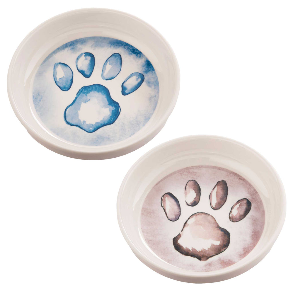 Pet Bowl | Gift Set Watercolor Paws