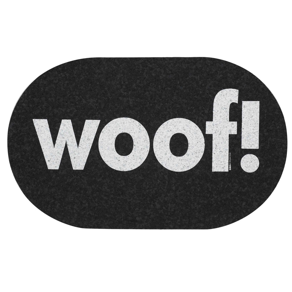 Pet Placemat | Recycled Rubber Jumbo Oval Woof