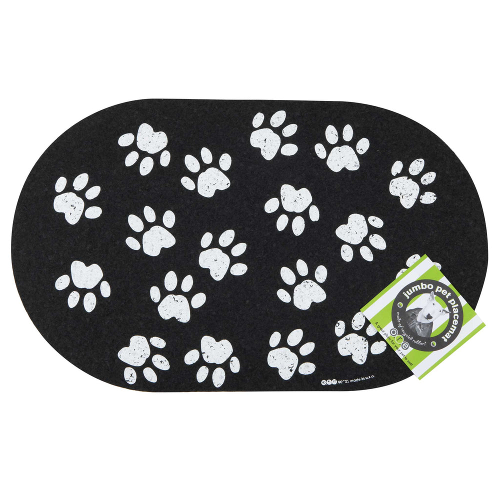 Pet Placemat | Recycled Rubber Jumbo Paws