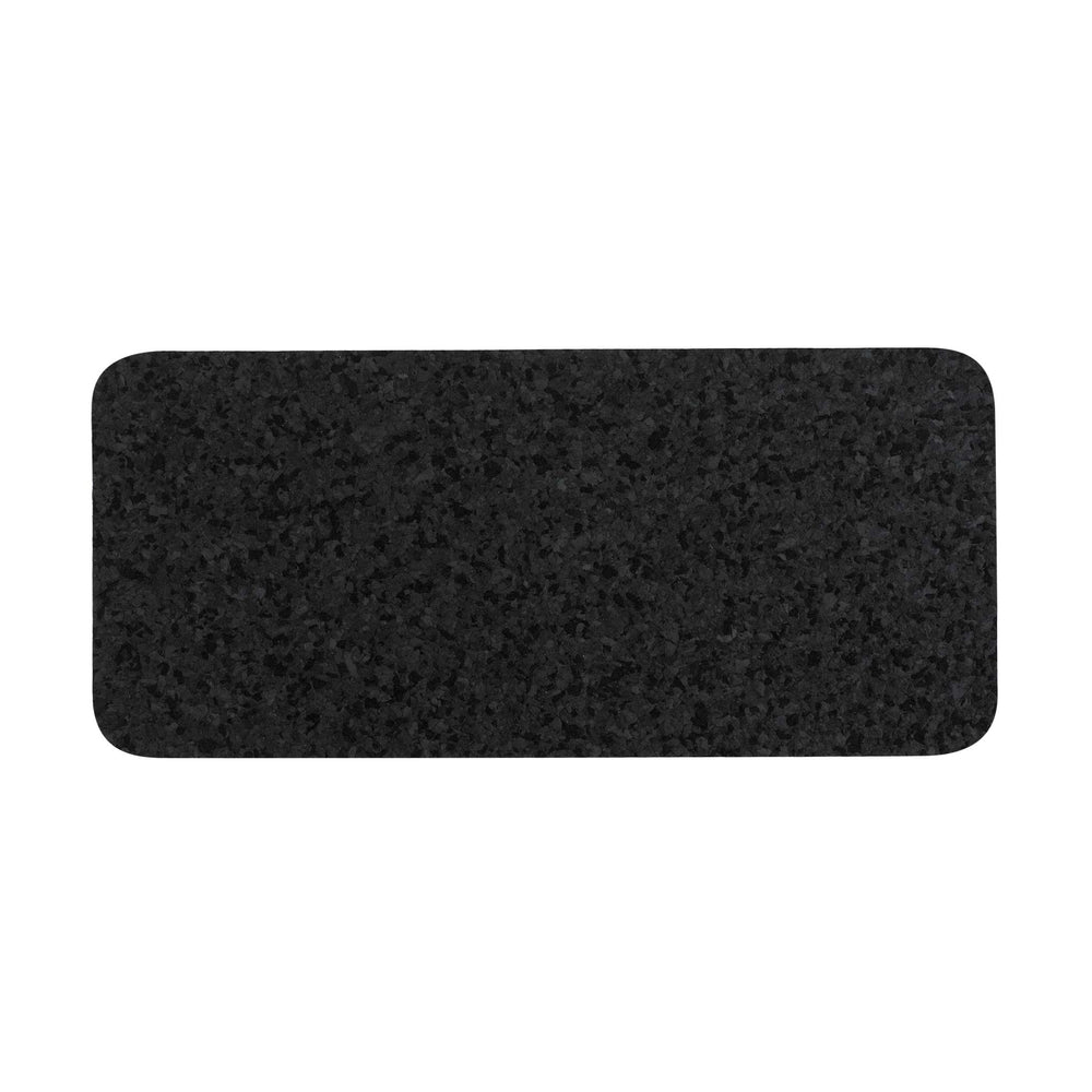 Pet Placemat | Recycled Rubber Skinny Rectangle Black