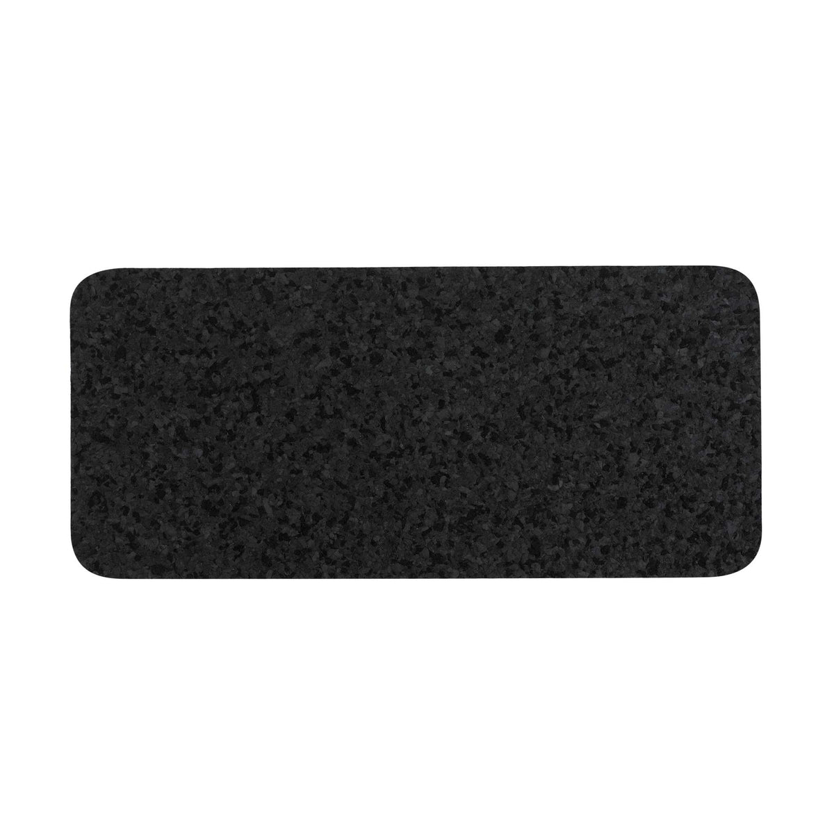 Pet Placemat Recycled Rubber Skinny Rectangle Black — Ore' Originals Inc.