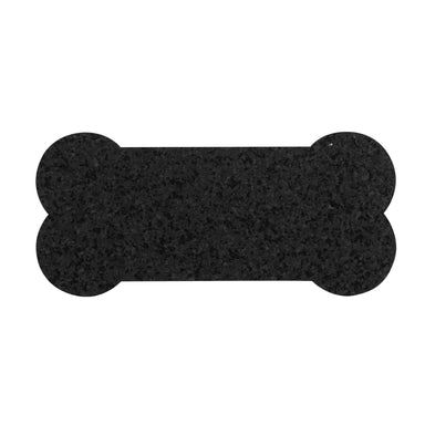 Pet Placemat | Recycled Rubber Skinny Bone Black