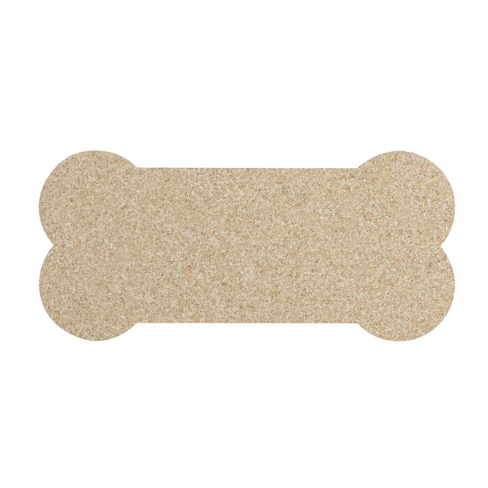 Pet Placemat | Recycled Rubber Skinny Bone Natural