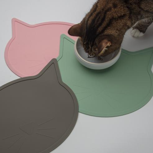 Ore Originals Silicone Placemat | Cat Head Pink