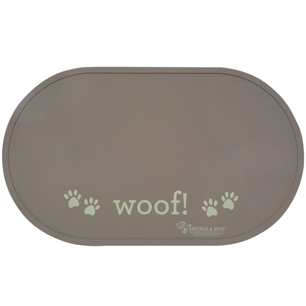 Messy Mutts Silicone Mat Light Grey Large