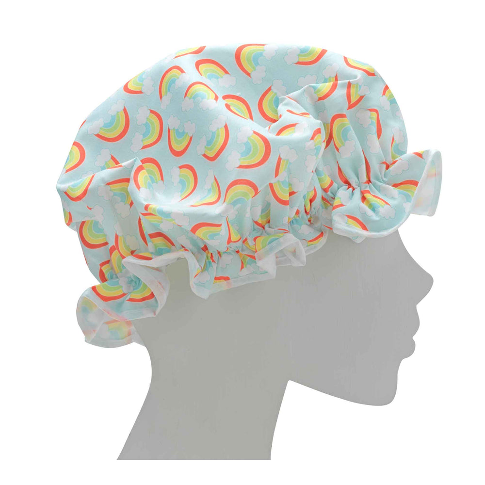 Fabric Shower Cap | Rainbow